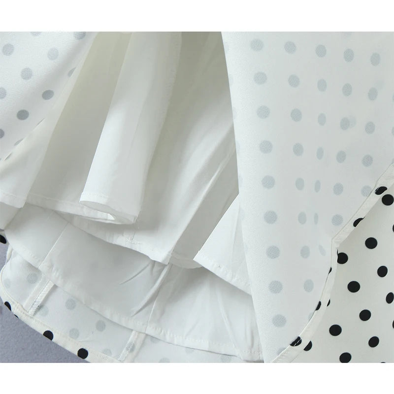 Vintage Polka Dot Halter Mini Dress