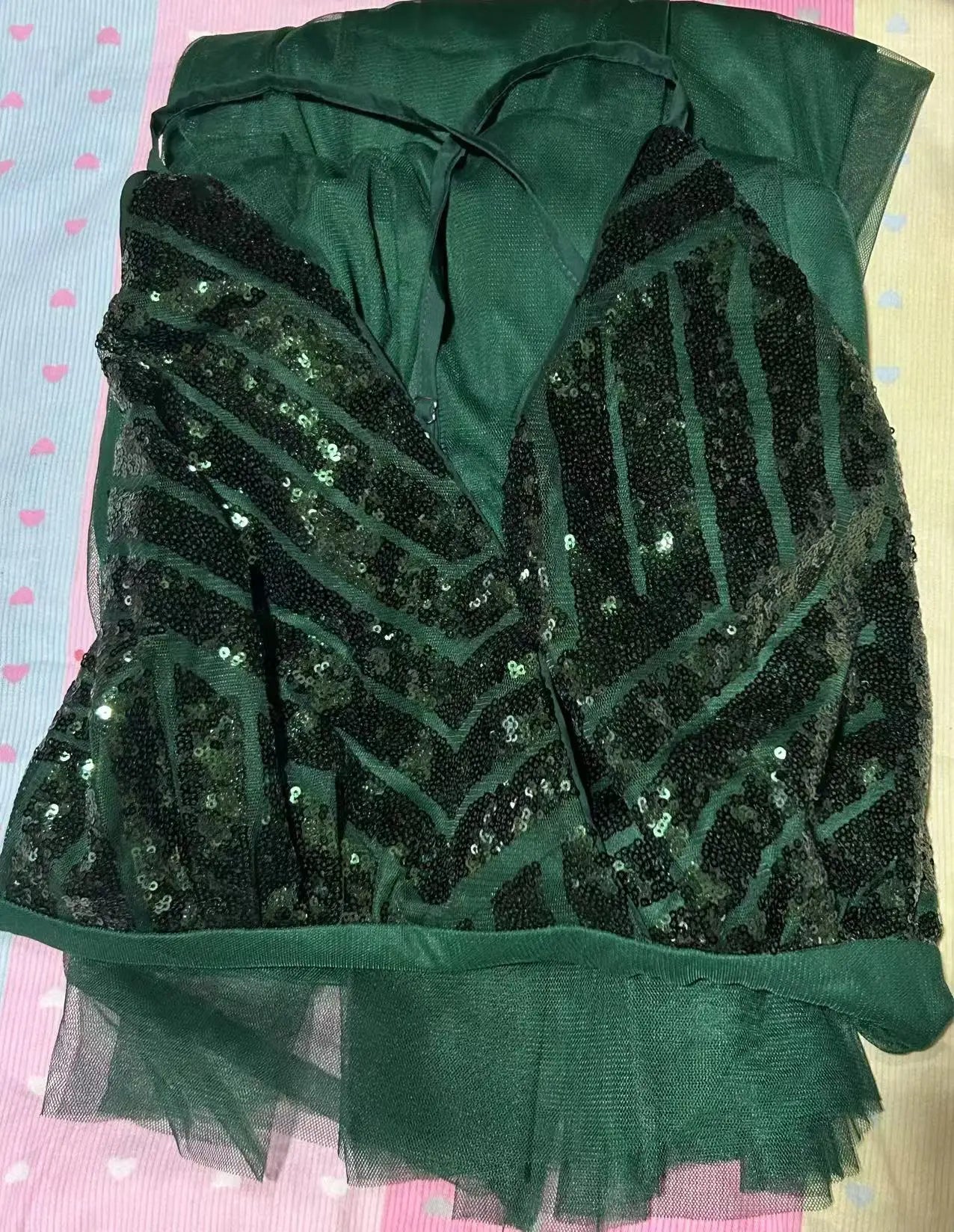 Sequin Bodice Open-Back Maxi Dress
