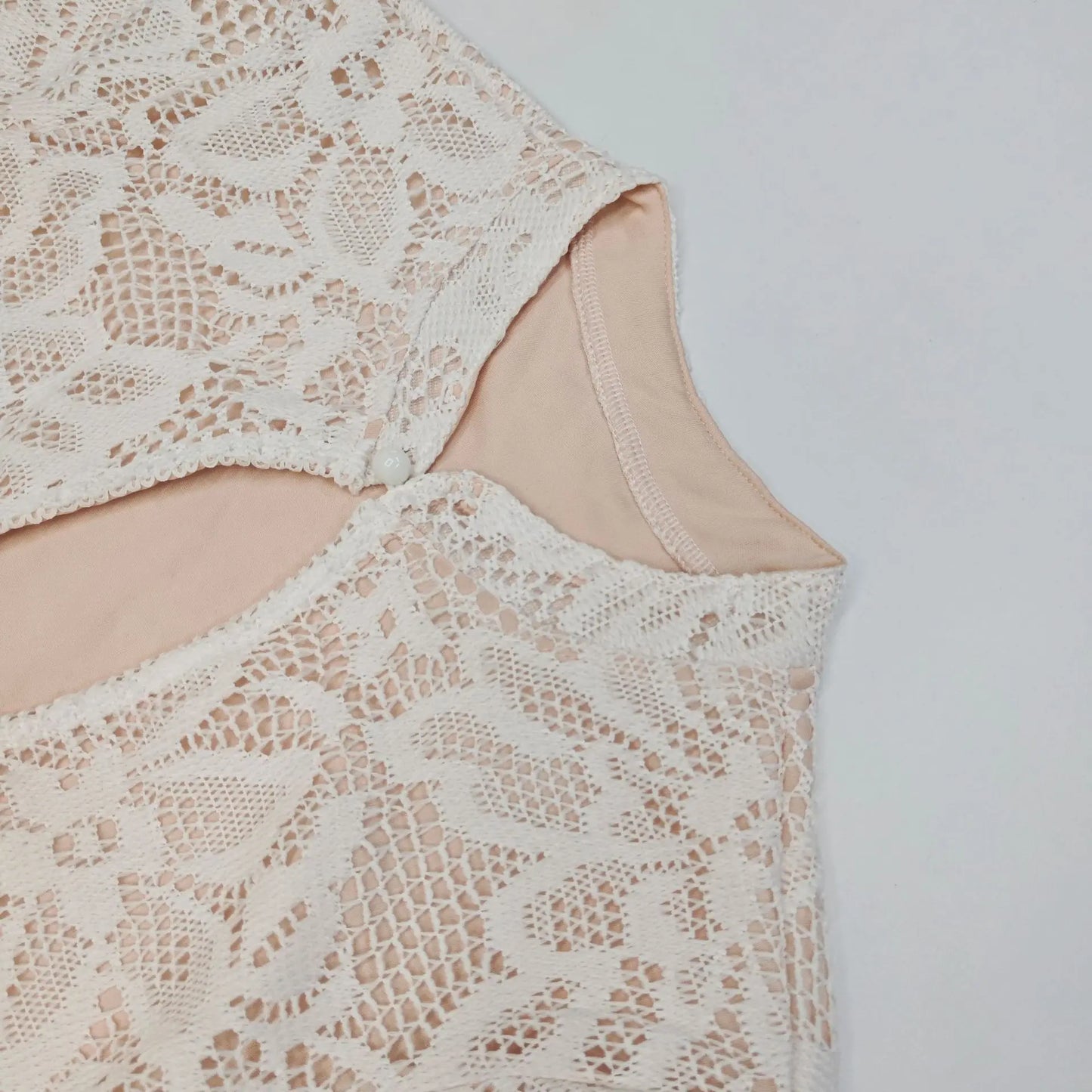 Elegant Lace Long Sleeve Mini Dress