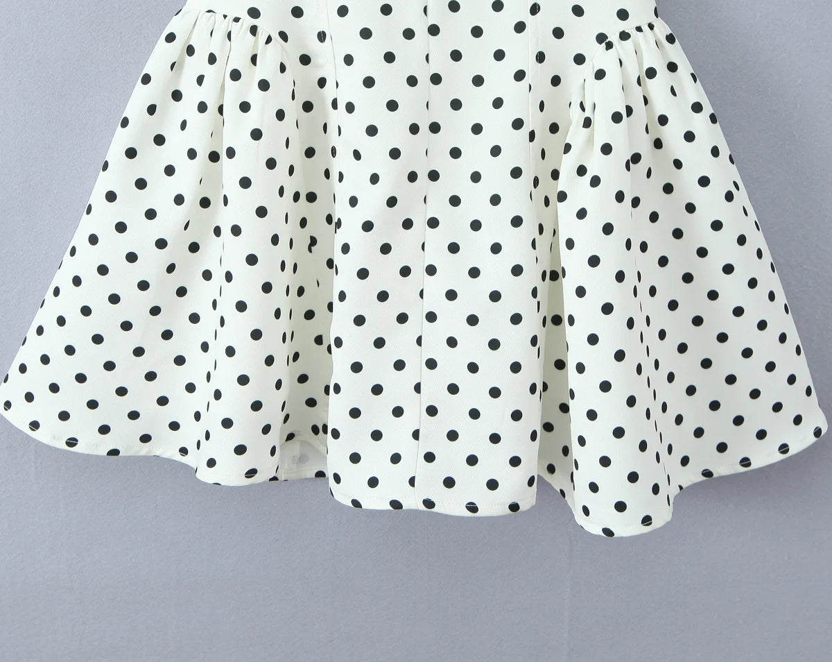 Vintage Polka Dot Halter Mini Dress